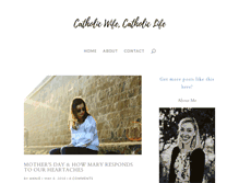 Tablet Screenshot of catholicwifecatholiclife.com